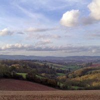 Haccombe Valley towards Dartmoor