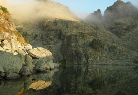 Rila Mountain - water, photography, photo, reflection, mountain, nature, lake, nice, bulgaria, rocks