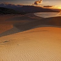 Golden Sand and Sunset