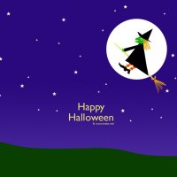 Witch,Flying,Past,The,Moon,Halloween