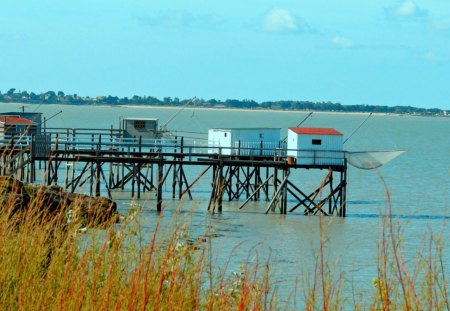 Pier - sky, lake, nature, other, entertainment