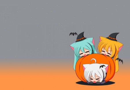 Hatusne miku Halloween - anime, halloween, nice, cute