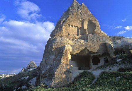 Cliff House, Capadocia, Turquía - turquia, house, capadocia, cliff