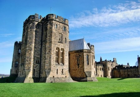 alnwick castle02 - harry potter, architecture, ancient, castle