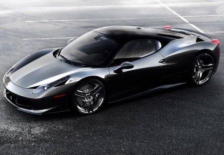 ferrari 458 italia black fast - black, fast, italia, 458, ferrari