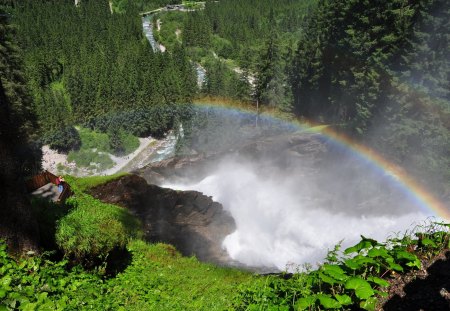 KRIMMLER WATERFALLS AUSTRIA - berge, waterfalls, natur, austria