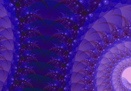 Mystical Purple - fractal, purple, absract, blue, night, mystical, spiral, lights