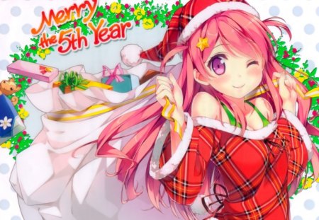 Christmas - anime, girl, christmas, manga