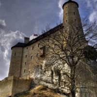 bobolice castle in niegowa poland