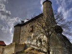 bobolice castle in niegowa poland