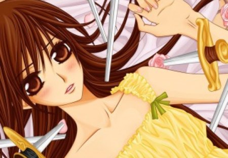 Vampire knight - yuki, anime, vampire, manga, daggers