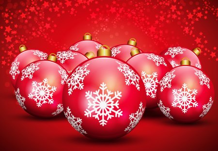 Red Christmas - beauty, new year, xmas, magic, magic christmas, balls, red ball, pretty, ball, lovely, christmas, happy new year, christmas balls, red balls, merry christmas, red, beautiful