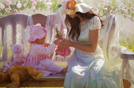 SWEET MOMENTS - spring, childhood, mother, baby