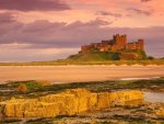 bamburgh castle in northumberland england