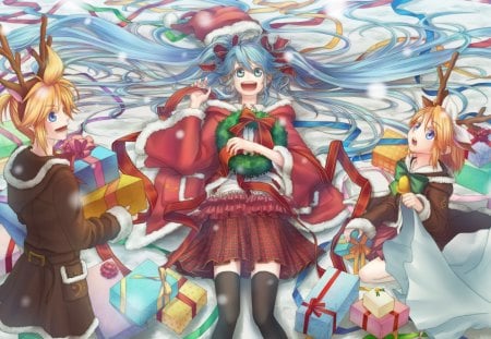 Vocaloid - anime, hatsune miku, christmas, vocaloid