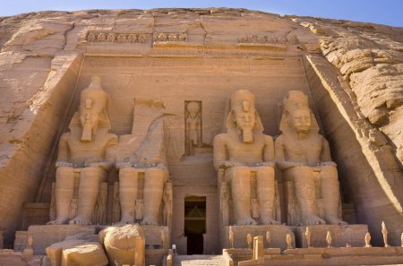 temple of ramesses abu simbel egypt - temle, statues, ancient, sandstone