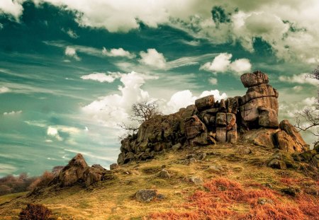 Awesome Landscape - skies, landscape, trees, rocks