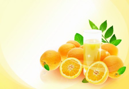 *** Orange juice and oranges *** - pomarancze, owoce, natura, sok