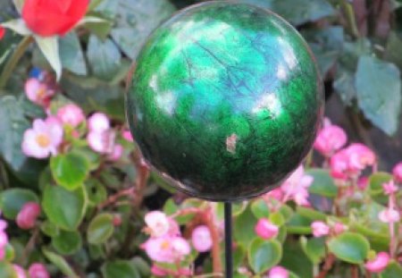 The Green Orb - round, globe, ball, flora