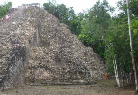 Coba Pyramid - cancun, mexico, pyramid, coba