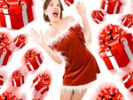 *** Christmas girl and gifts ***