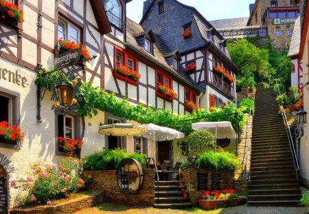 german villages - german, villages, houses, architecture