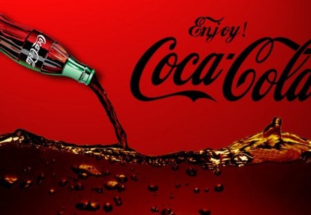 Enjoy! Coca Cola - coke, pour, cola, coca, enjoy