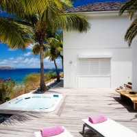 Seaside Mediterranean House Patio