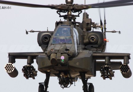 Apache - helicopter, apache, lonbow, rotors