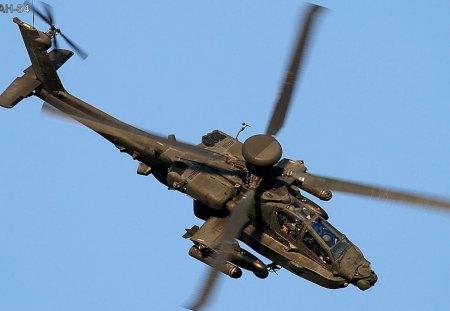 Apache - sky, rotors, blue, helicopter, apache