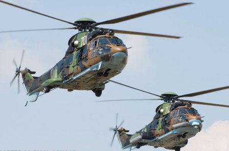 Eurocopter - as-532al, helicopter, cougar, eurocopter, two