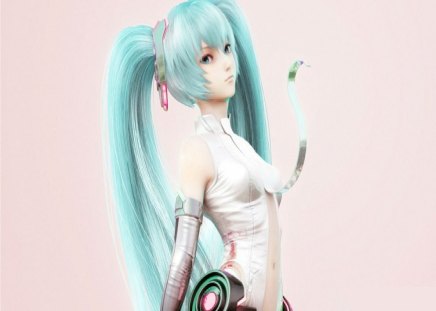 3d Hatsune Miku - anime, girl, hatsune, 3d, vocaloids