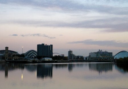 Glasgow Skyline, November 2012 - glasgow, sunset, skyline, science