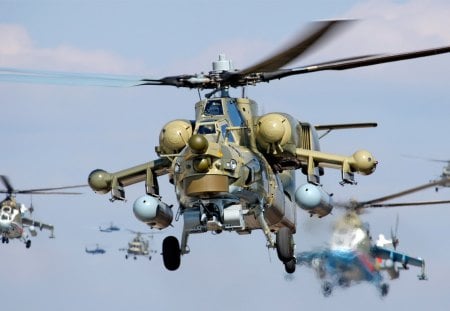 Russian MI 28 helicopter - helicopter, russian, 28, mi