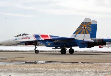 Su-27 - fighter, russian, su-27, plane