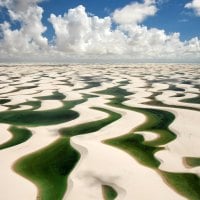 dunes at lencois maranhenses np brazil