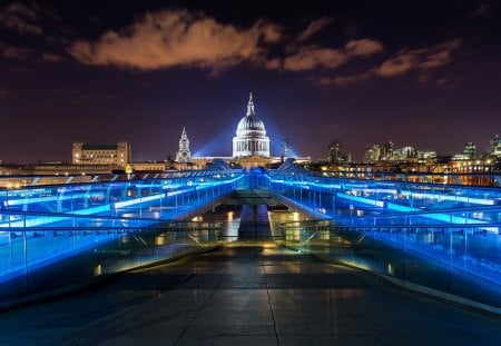 *** England-London *** - sky, houses, blue, city, architecture, old, bay, bridge