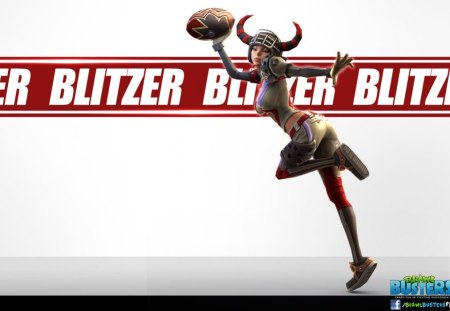 Brawl Busters - Blitzer - football, blitzer, girl, cute, video game