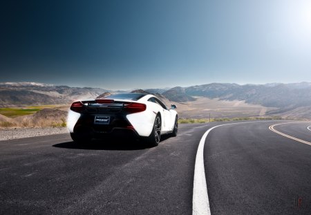 Fast Car - fields, fast, sky, cars, road, nature, car, beautiful, driving