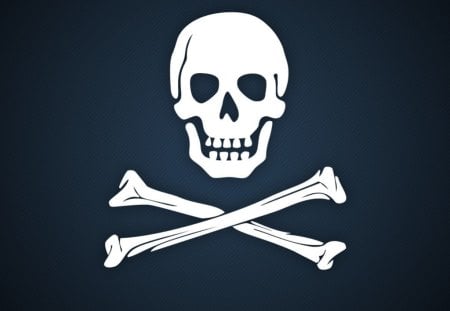 Crossbones - skull, cross, pirates, bones, flag, symbol, ships, sea