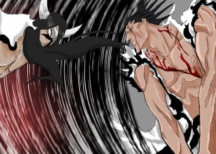 zaraki VS nnoitora - anime, captain, bleach, espada