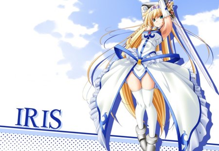 Iris - game, anime, warrior, iris, sword, knight