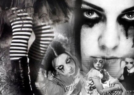 Amy Lee: Malice In Wonderland - black, evanescence, wonderland, white, amy, in, lee, malice