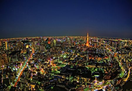 Tokyo at Night - japan, tokyo