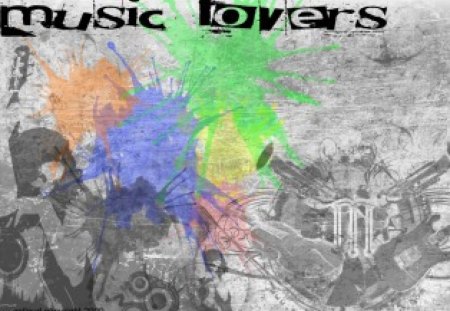 music lovers - colors, gray