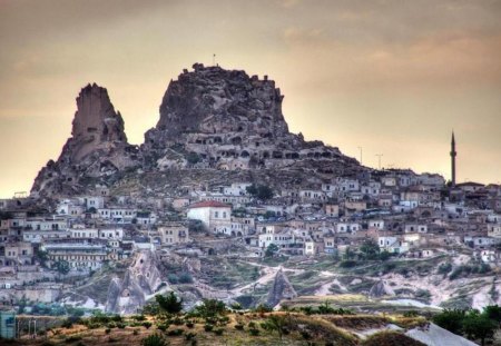 goreme,nevsehir - chimney of fairy, turkey, cappodocia, houses