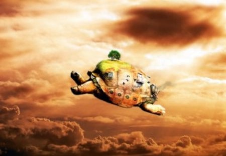 Turtle - fantasy art, turtle, 3d