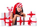 *** Christmas girl and gifts ***