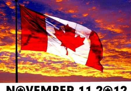 NOVEMBER 11 2012 - my flag, canada, november 11 2012, military