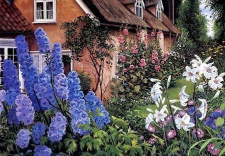 LOVELY COTTAGE - house, flowers, cottage, garden